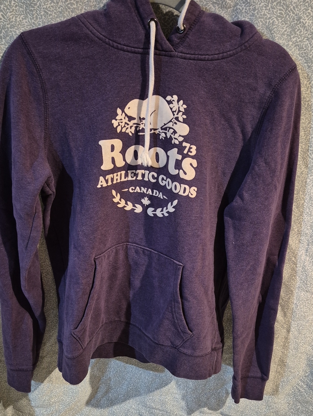 Roots M Women's Purple Hoodie with White Logo - Picture 1 of 2